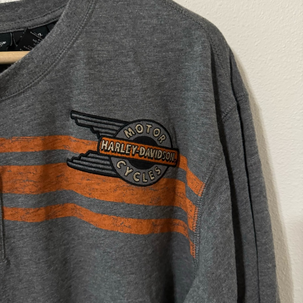 Harley-Davidson Embroidered Patch Long Sleeve Str… - image 4